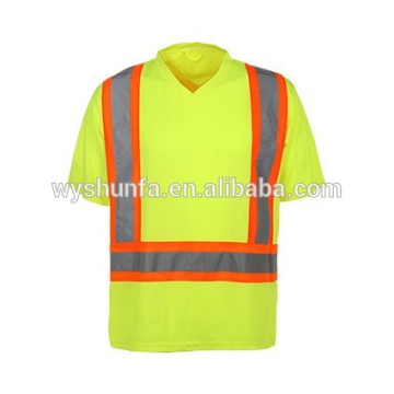 high visibility T-shirt reflective T-shirt ANSI/ISEA 107-2010 safety guarding reflective T-shirt